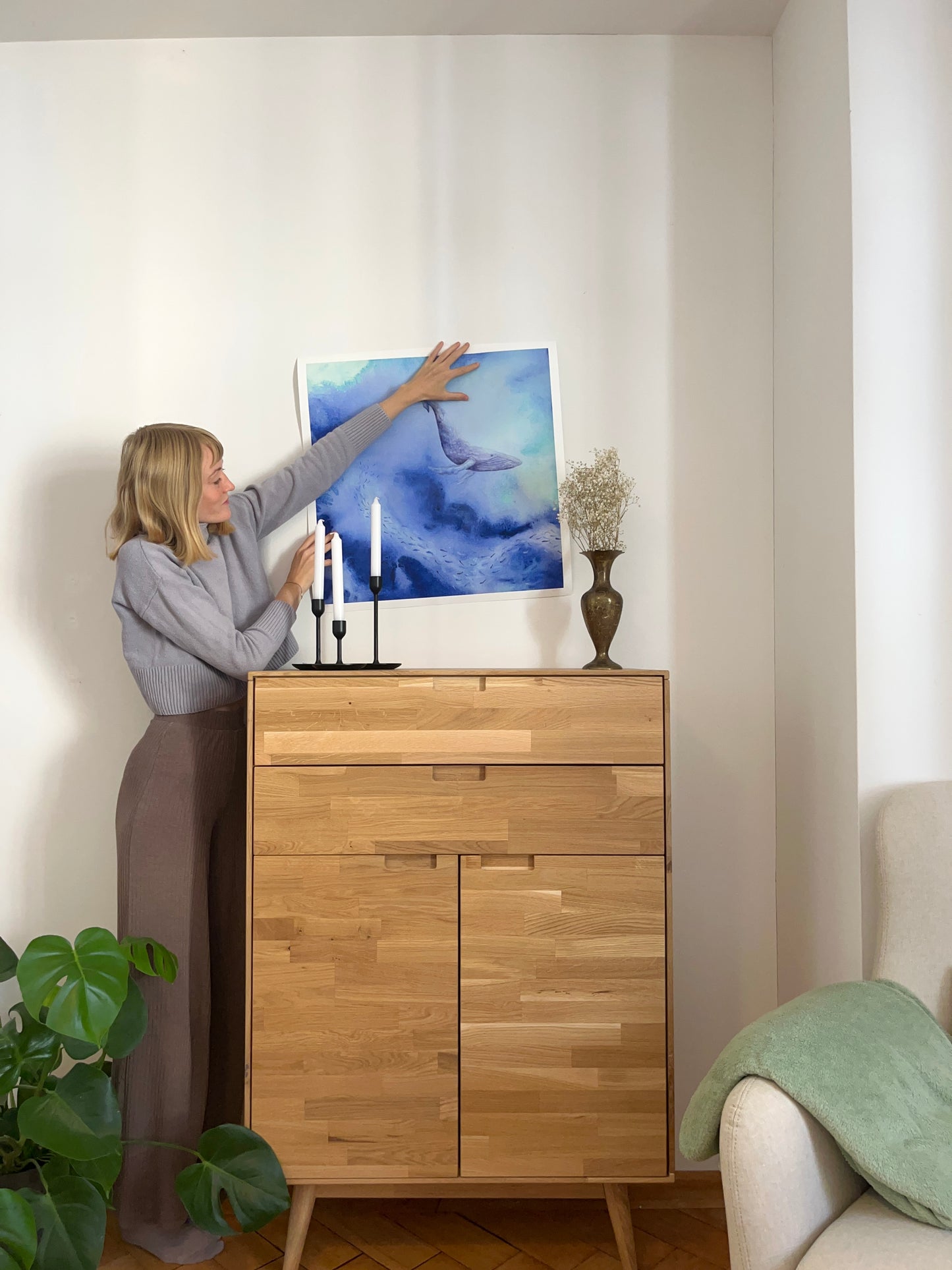 Der Traumwal "Fine Art Kunstdruck"