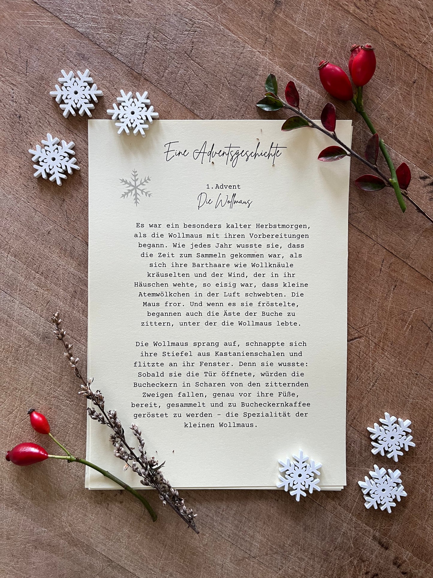 Adventkalender "Vier Briefe aus dem Tauwald"