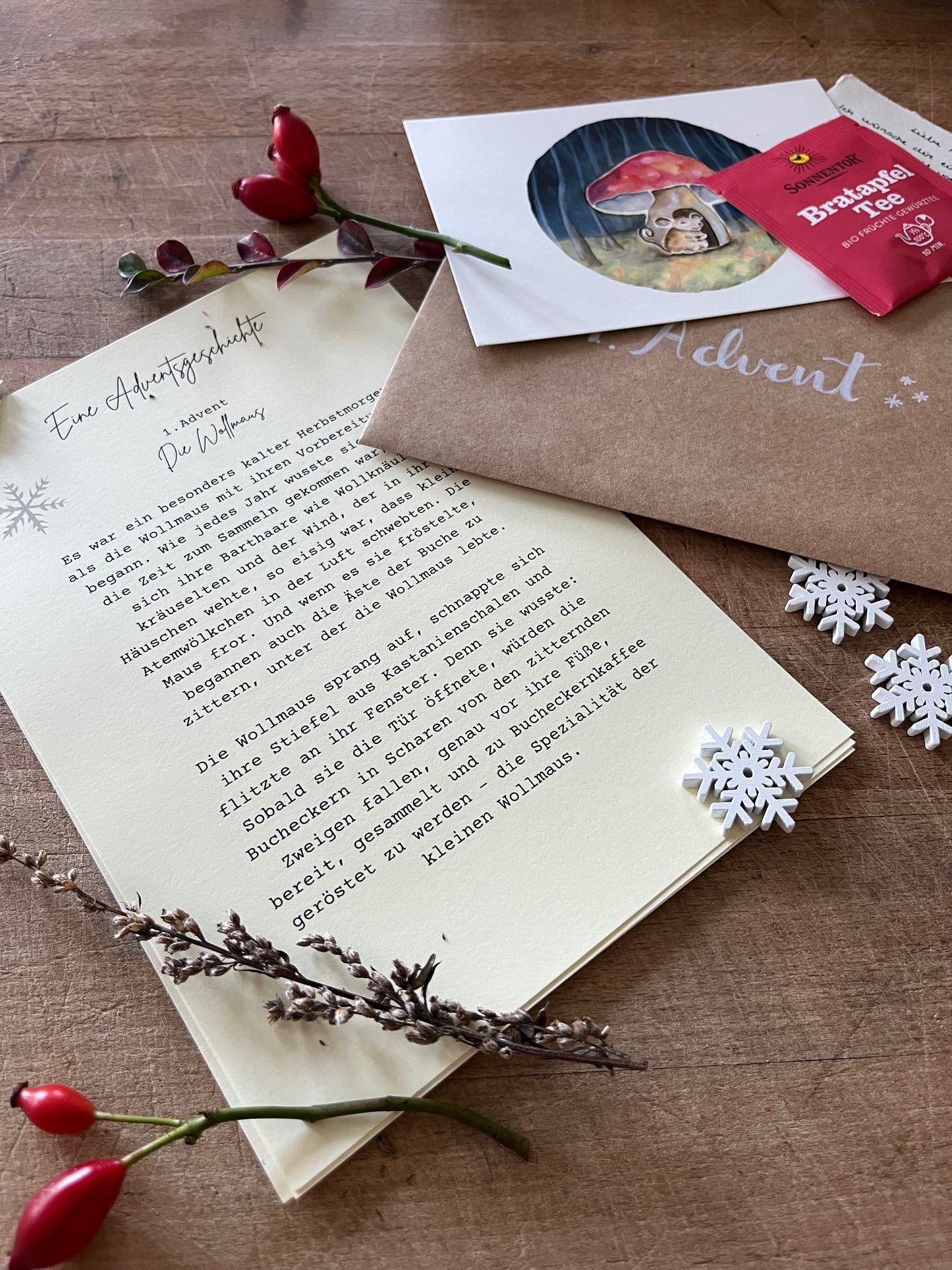 Adventkalender "Vier Briefe aus dem Tauwald"