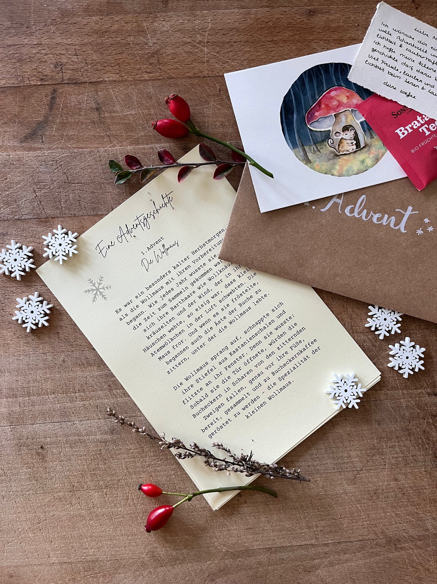 Adventkalender "Vier Briefe aus dem Tauwald"