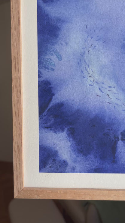 Der Traumwal "Fine Art Kunstdruck"